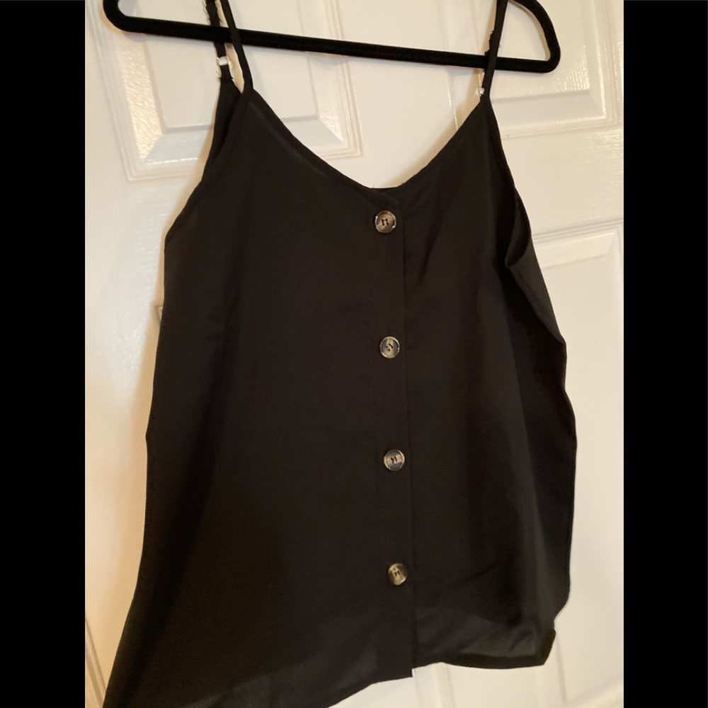 Black button up tank, M/L